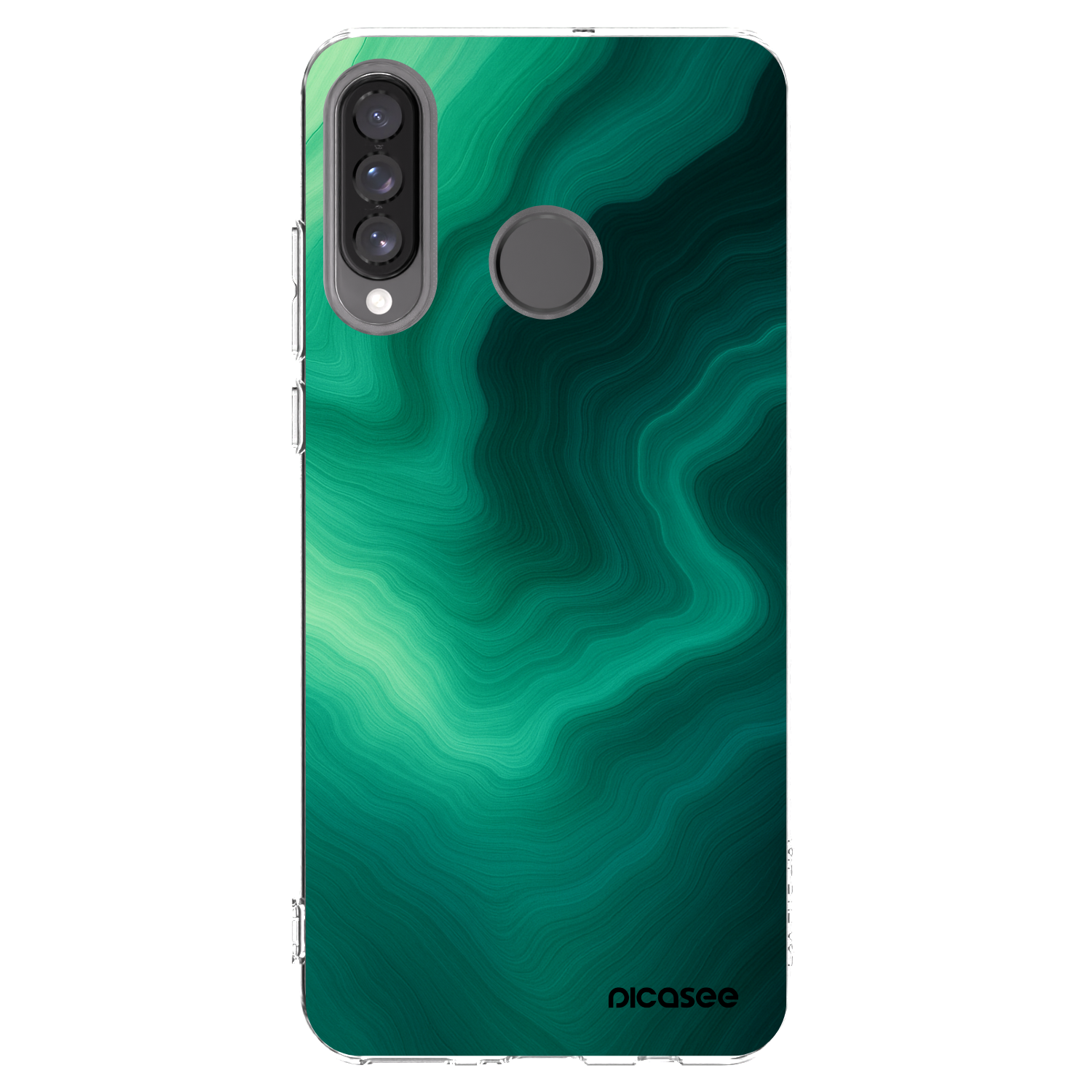 Picasee silikonski prozorni ovitek za Huawei P30 Lite - Malachite