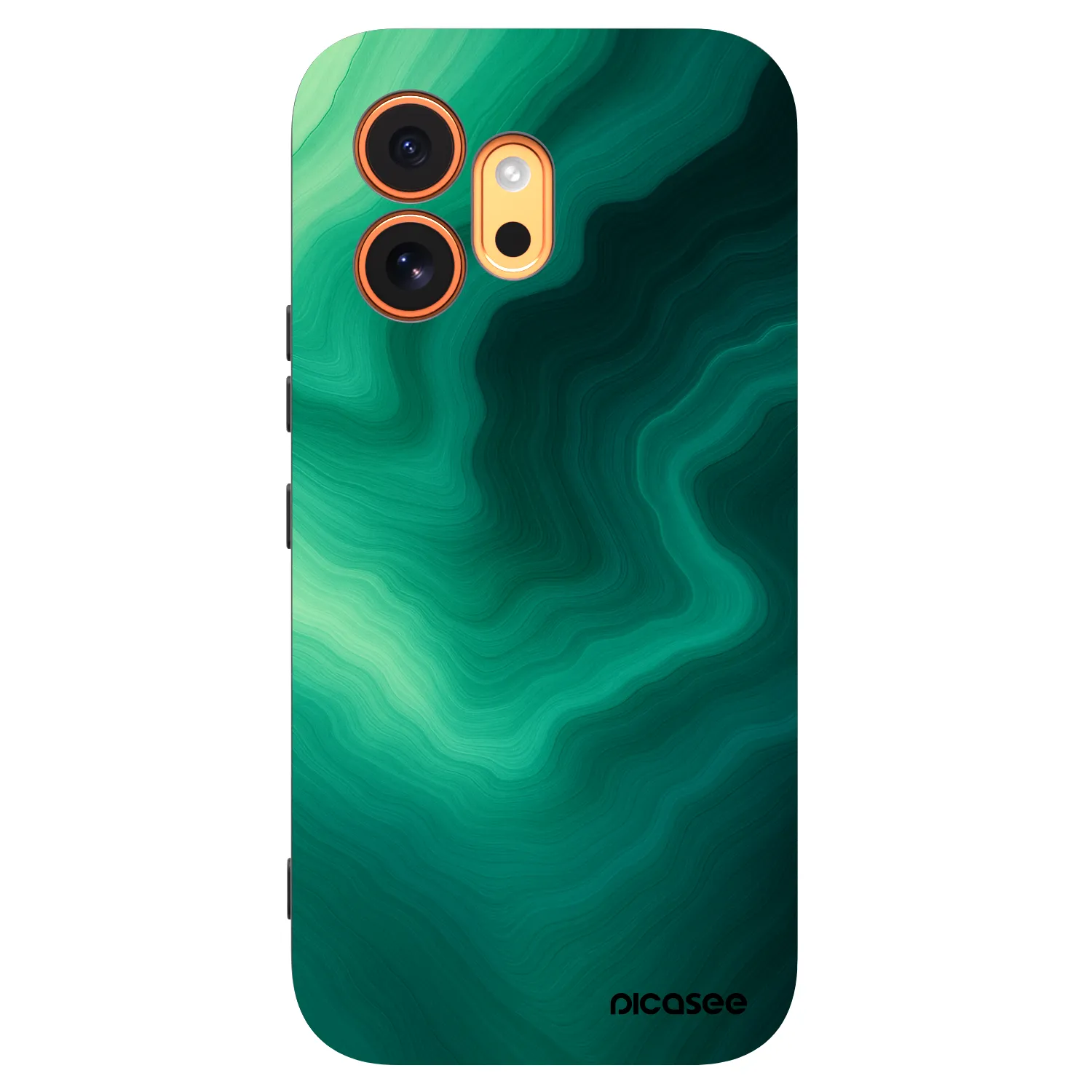 Picasee silikonski črni ovitek za Honor 600 - Malachite