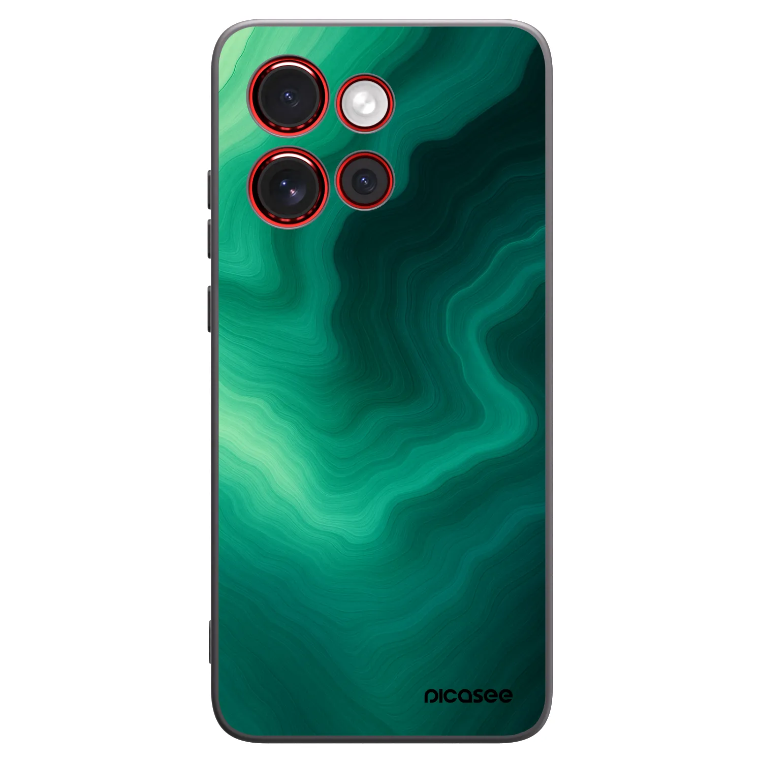 Picasee silikonski črni ovitek za Motorola Edge 60 Neo 5G - Malachite