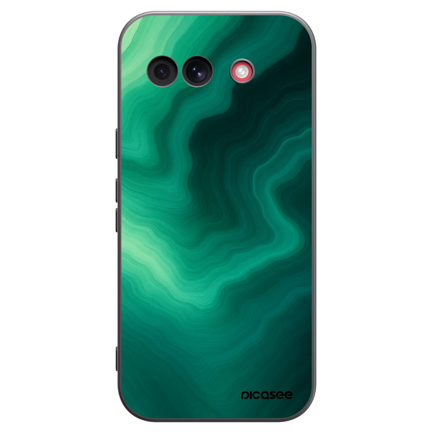 Picasee silikonski črni ovitek za Google Pixel 10a - Malachite
