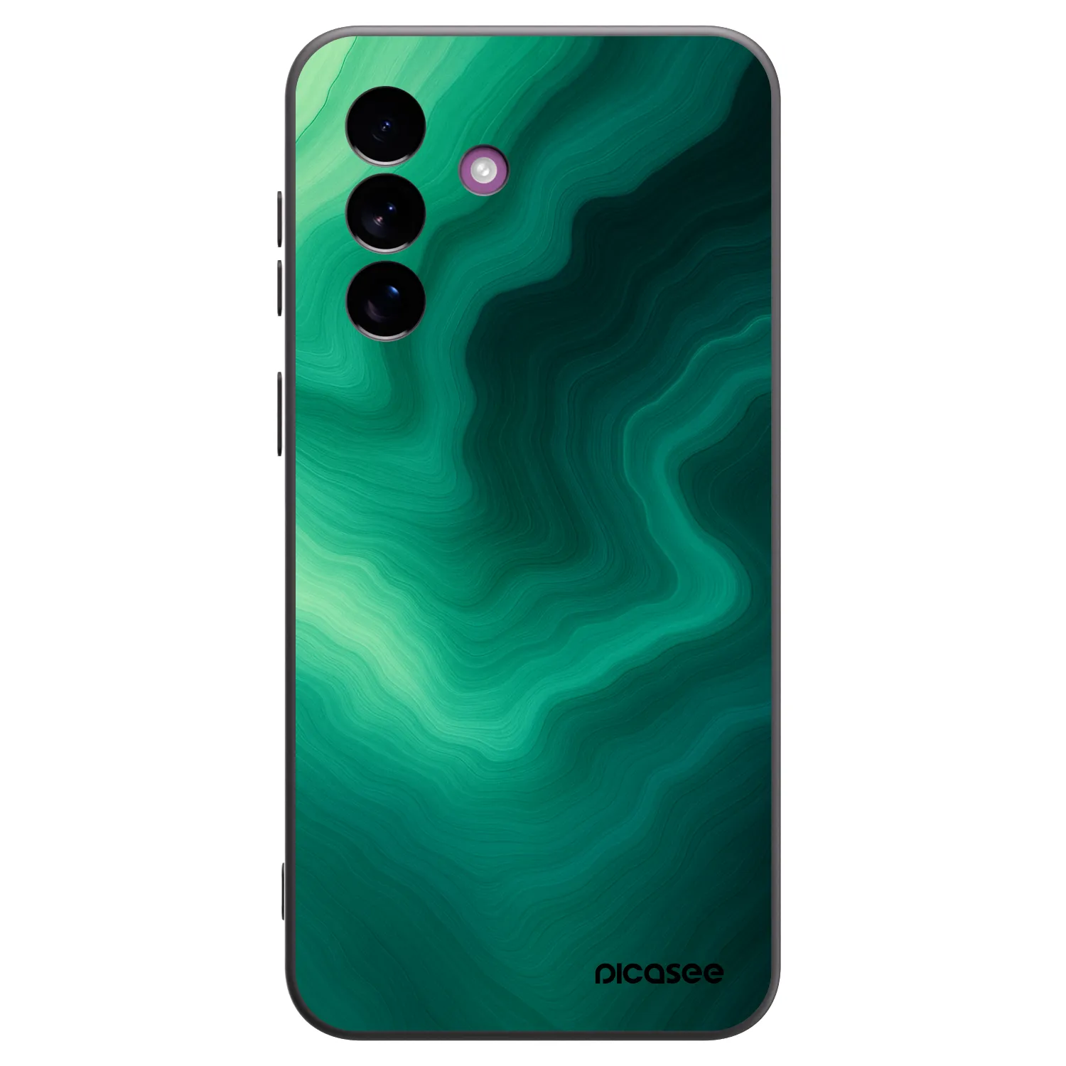 Picasee silikonski črni ovitek za Samsung Galaxy A37 - Malachite