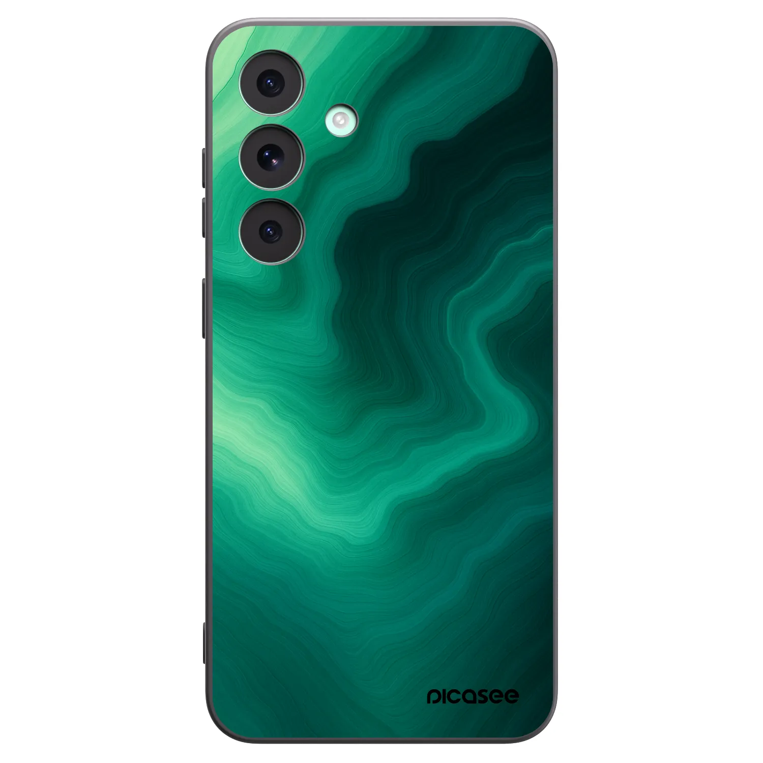 Picasee silikonski črni ovitek za Samsung Galaxy S26 FE - Malachite