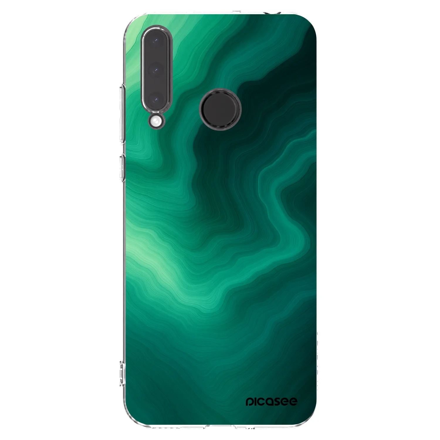 Picasee silikonski prozorni ovitek za Honor 20 Lite - Malachite
