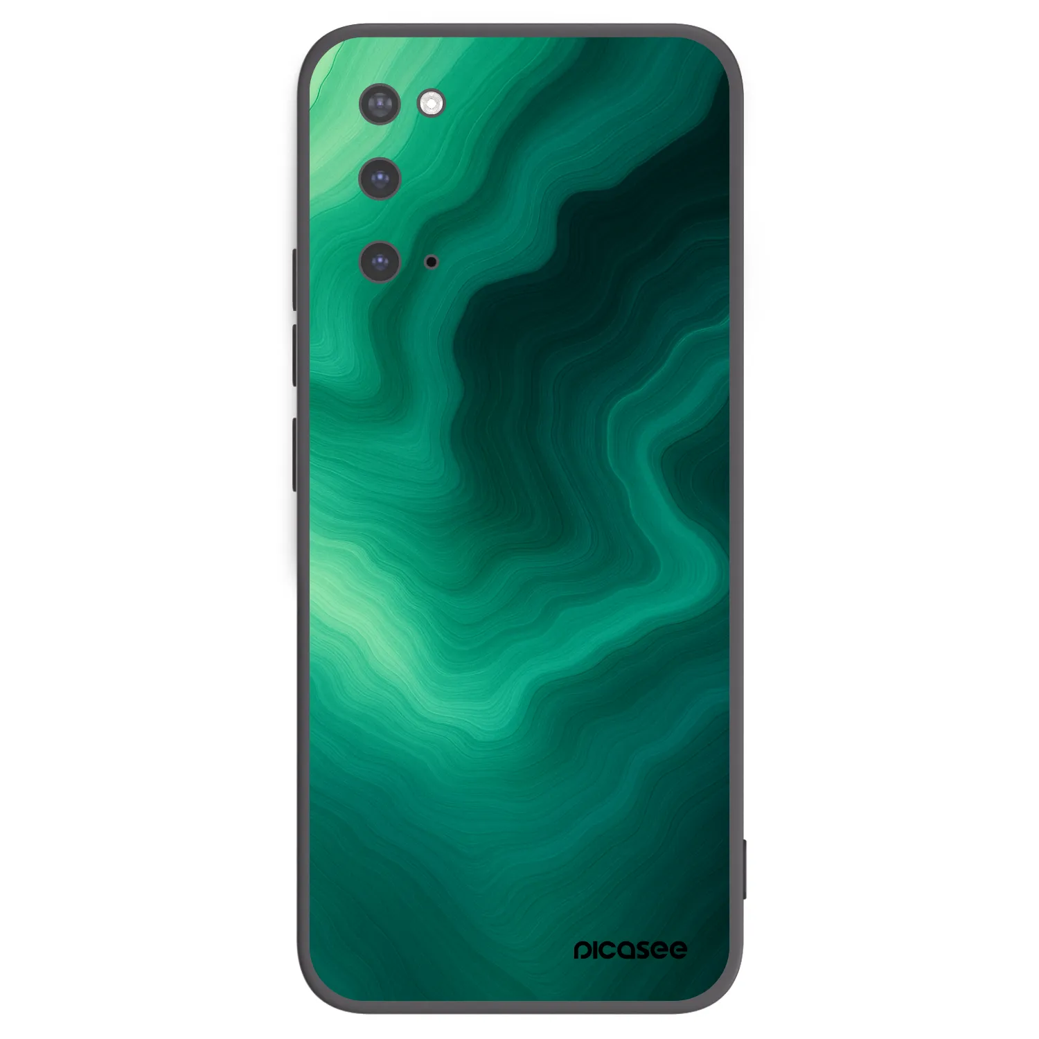 Picasee silikonski črni ovitek za Samsung Galaxy S20 G980F - Malachite