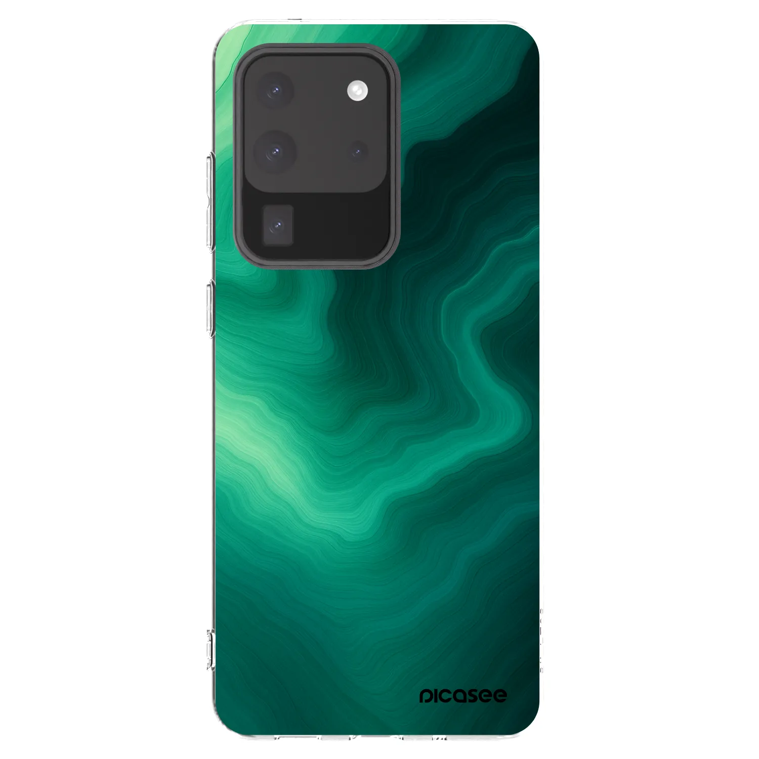 Picasee silikonski prozorni ovitek za Samsung Galaxy S20 Ultra 5G G988F - Malachite