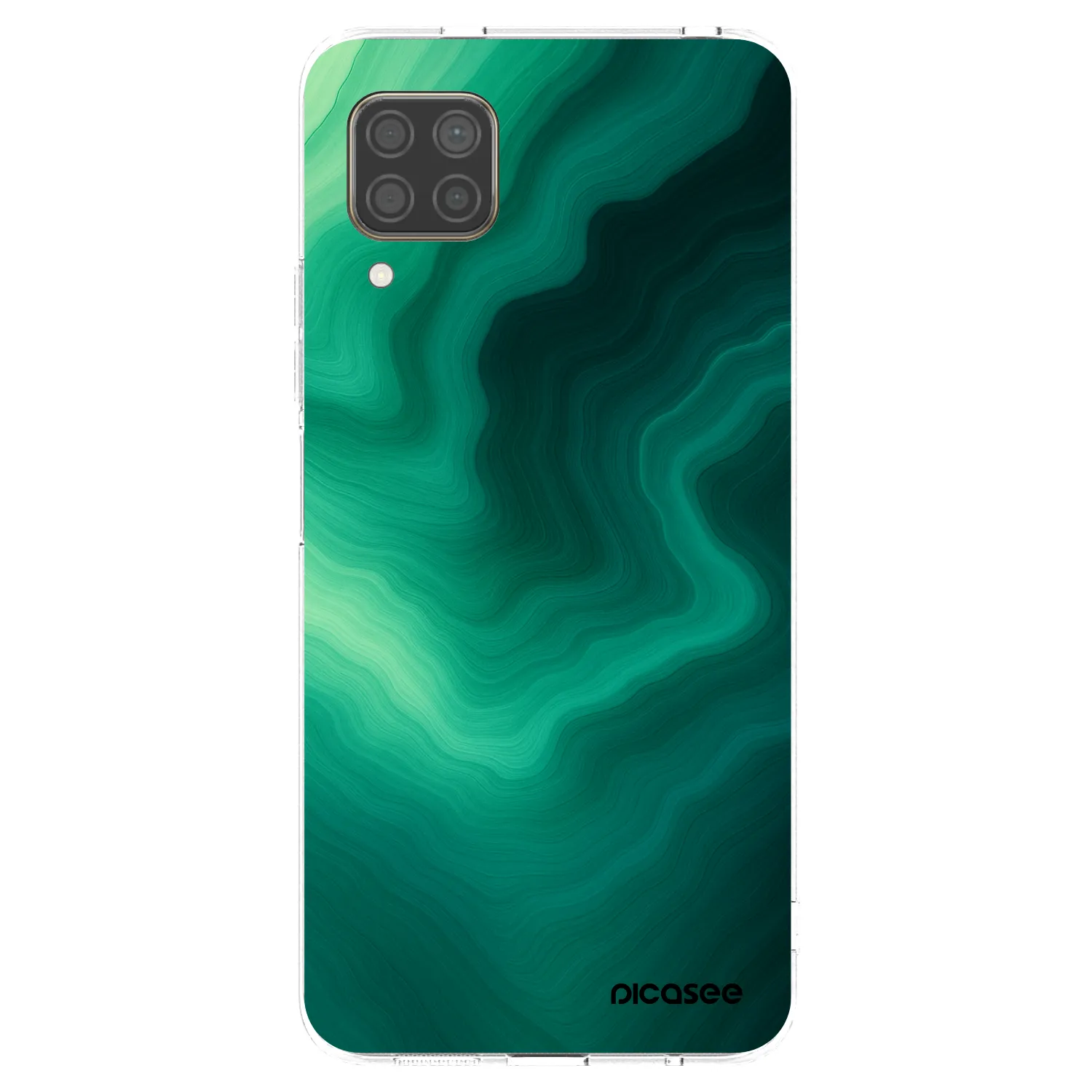 Picasee silikonski prozorni ovitek za Huawei P40 Lite - Malachite