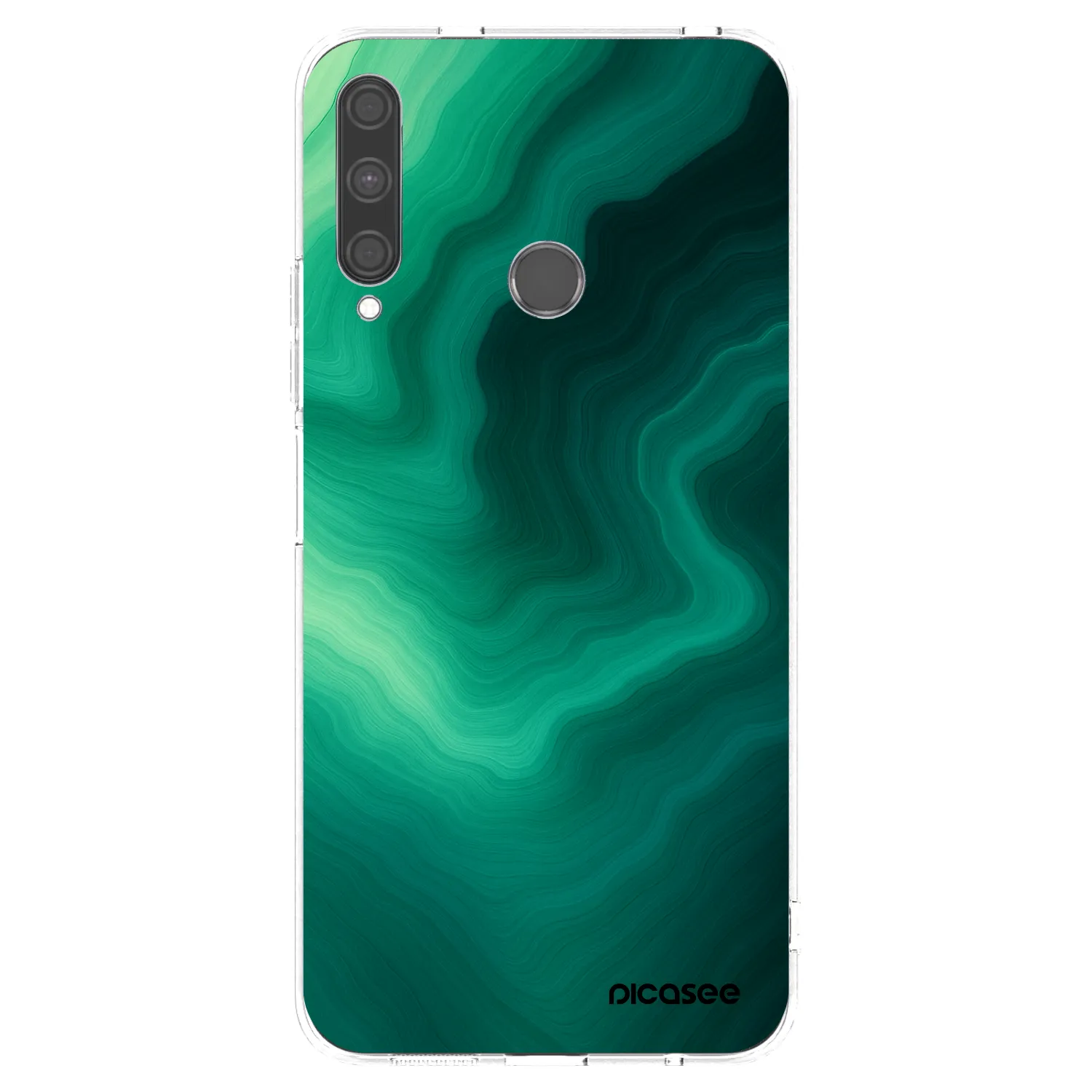 Picasee silikonski prozorni ovitek za Huawei P40 Lite E - Malachite