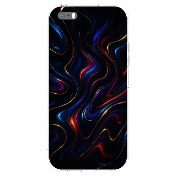 Picasee silikonski prozorni ovitek za Apple iPhone 5/5S/SE - Noir