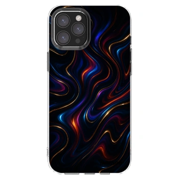 Picasee silikonski prozorni ovitek za Apple iPhone 12 Pro Max - Noir