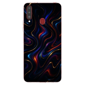 Picasee silikonski prozorni ovitek za Samsung Galaxy A20s - Noir