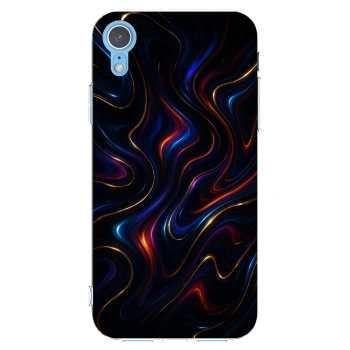 Picasee silikonski prozorni ovitek za Apple iPhone XR - Noir