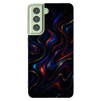 Picasee silikonski prozorni ovitek za Samsung Galaxy S21 FE 5G - Noir