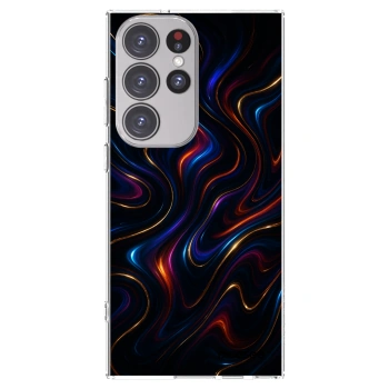 Picasee silikonski prozorni ovitek za Samsung Galaxy S23 Ultra 5G - Noir