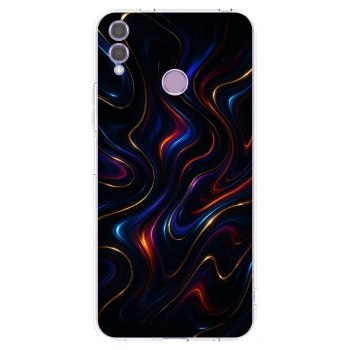 Picasee silikonski prozorni ovitek za Honor 8X - Noir