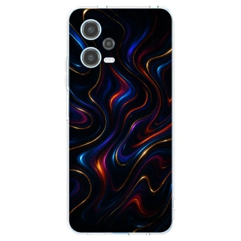 Picasee silikonski prozorni ovitek za Xiaomi Redmi Note 12 5G - Noir