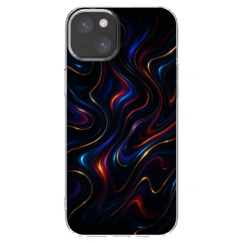 Picasee silikonski prozorni ovitek za Apple iPhone 15 Plus - Noir