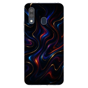 Picasee silikonski prozorni ovitek za Samsung Galaxy A40 A405F - Noir
