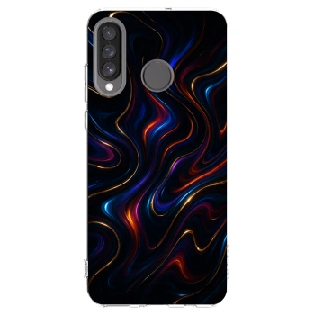 Picasee silikonski prozorni ovitek za Huawei P30 Lite - Noir