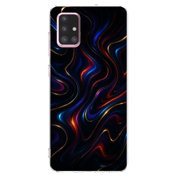 Picasee silikonski prozorni ovitek za Samsung Galaxy A71 A715F - Noir