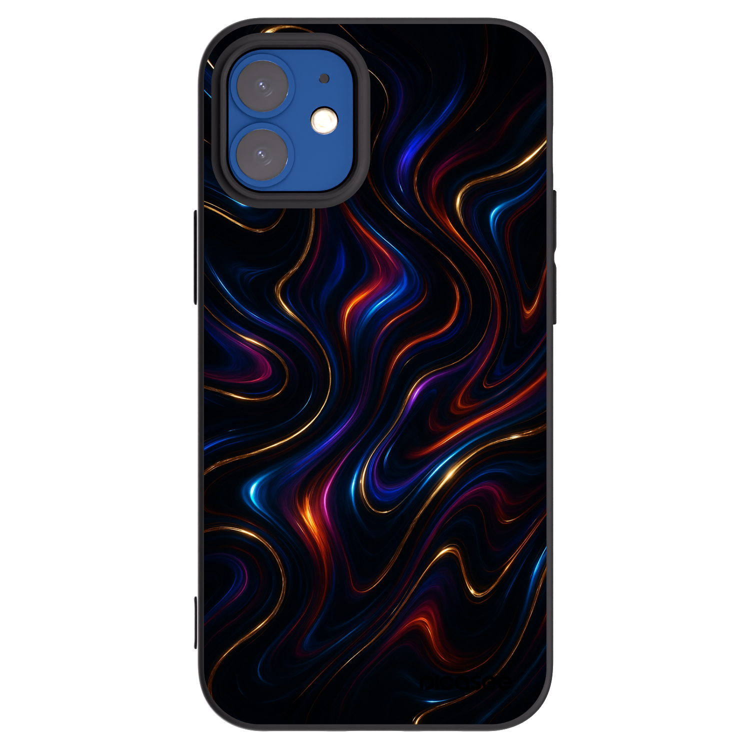 Picasee silikonski črni ovitek za Apple iPhone 12 mini - Noir