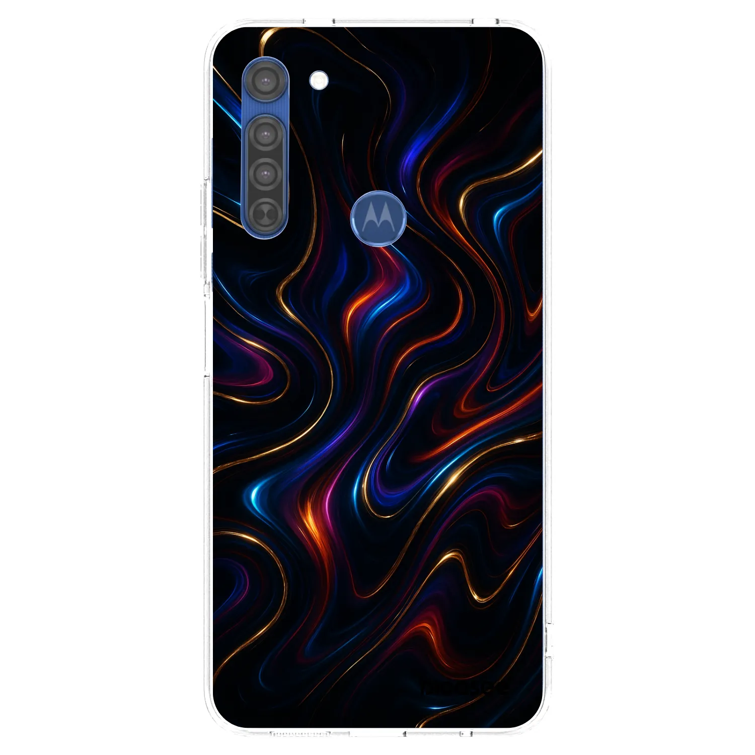 Picasee silikonski prozorni ovitek za Motorola Moto G8 - Noir