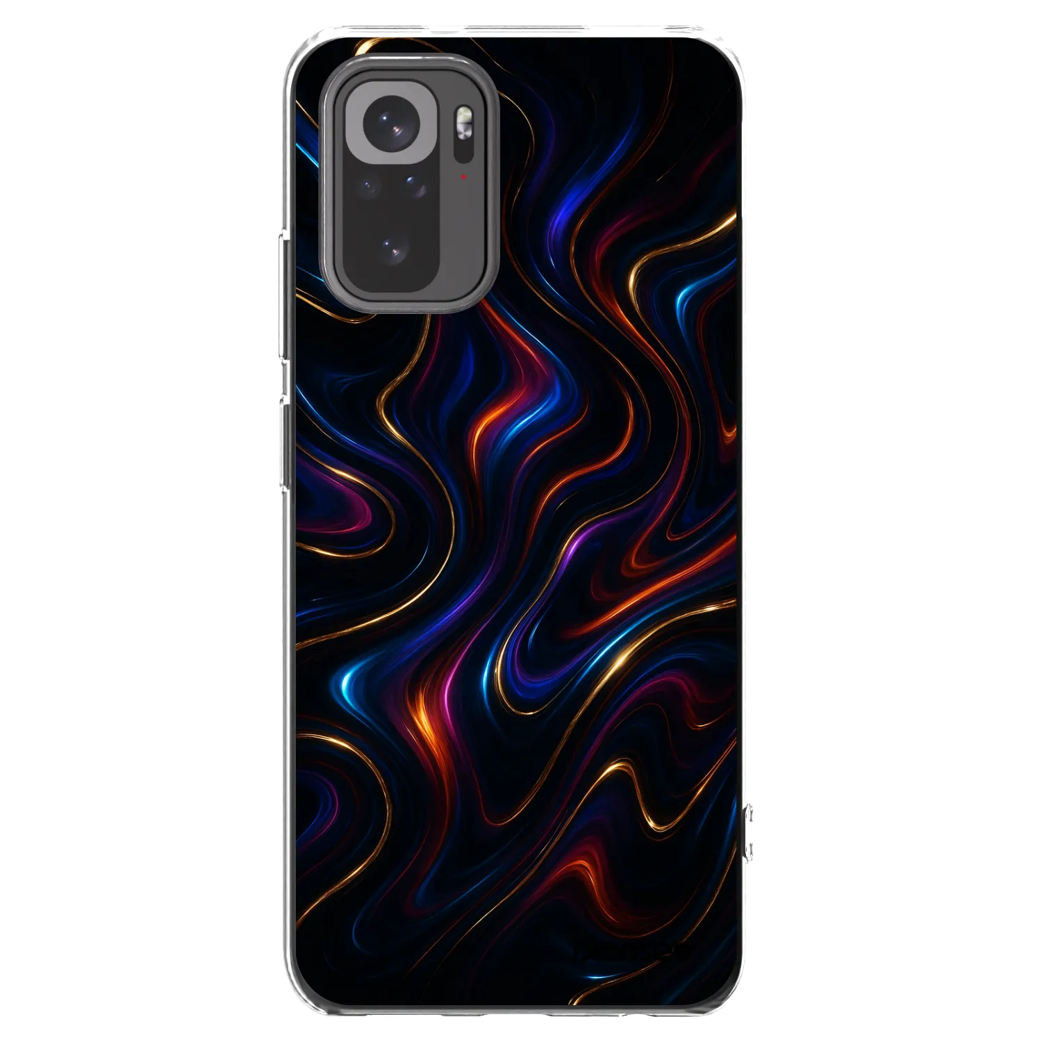 Picasee silikonski prozorni ovitek za Xiaomi Redmi Note 10 - Noir