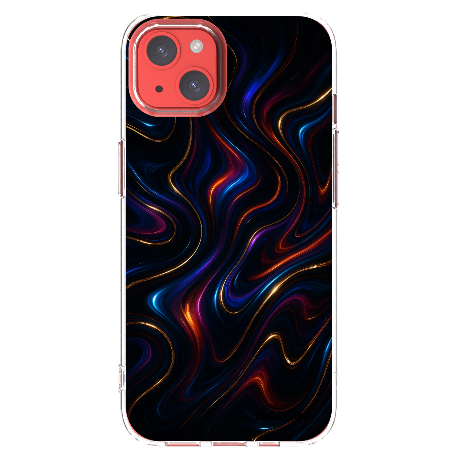 Picasee silikonski prozorni ovitek za Apple iPhone 13 - Noir