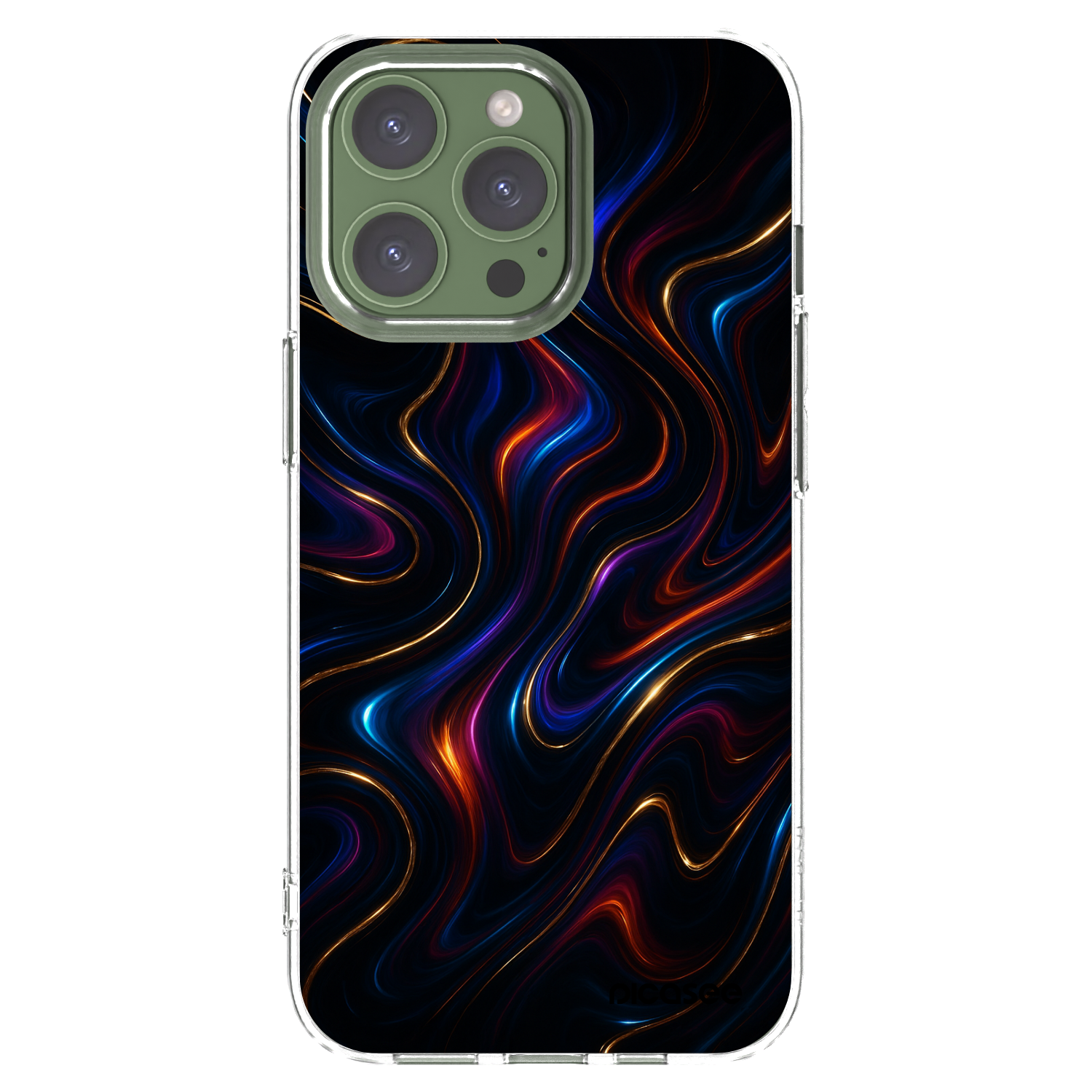 Picasee silikonski prozorni ovitek za Apple iPhone 13 Pro - Noir