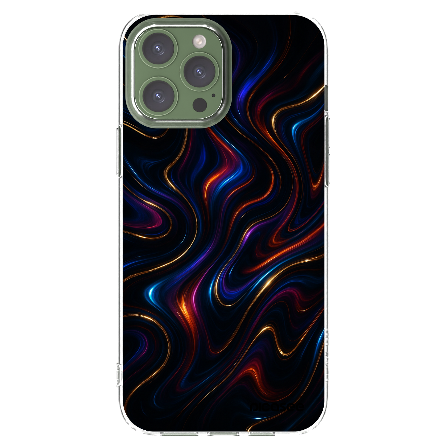 Picasee silikonski prozorni ovitek za Apple iPhone 13 Pro Max - Noir