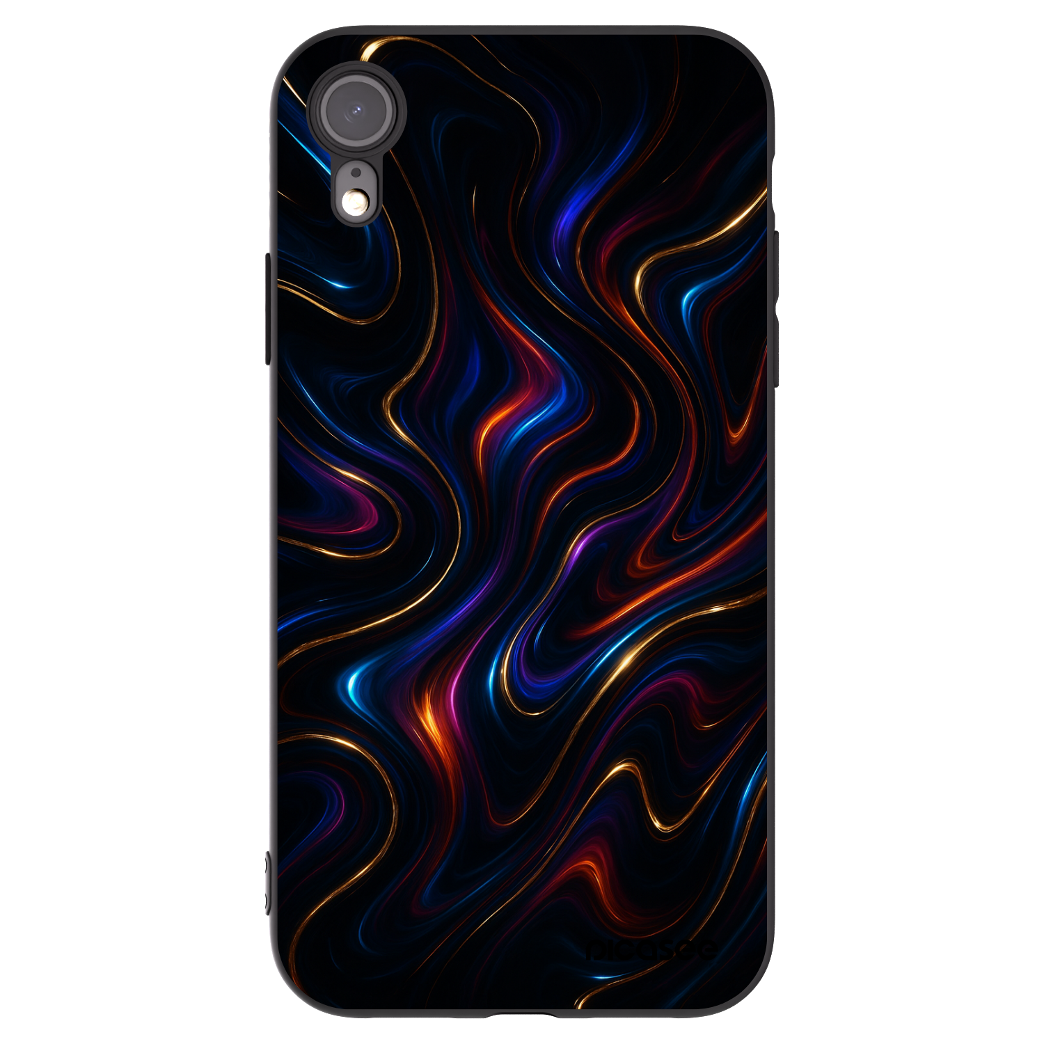Picasee silikonski črni ovitek za Apple iPhone XR - Noir