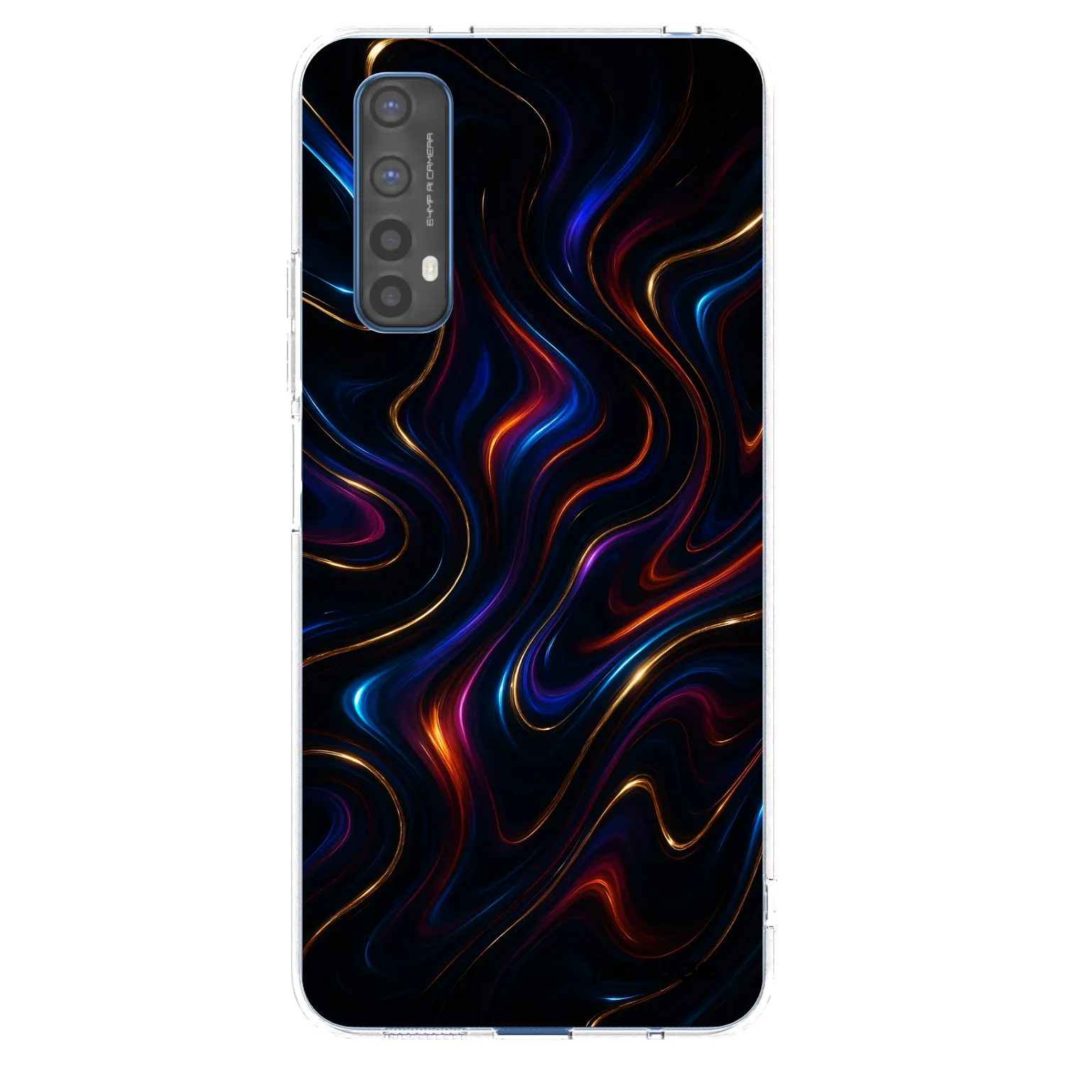 Picasee silikonski prozorni ovitek za Realme 7 - Noir
