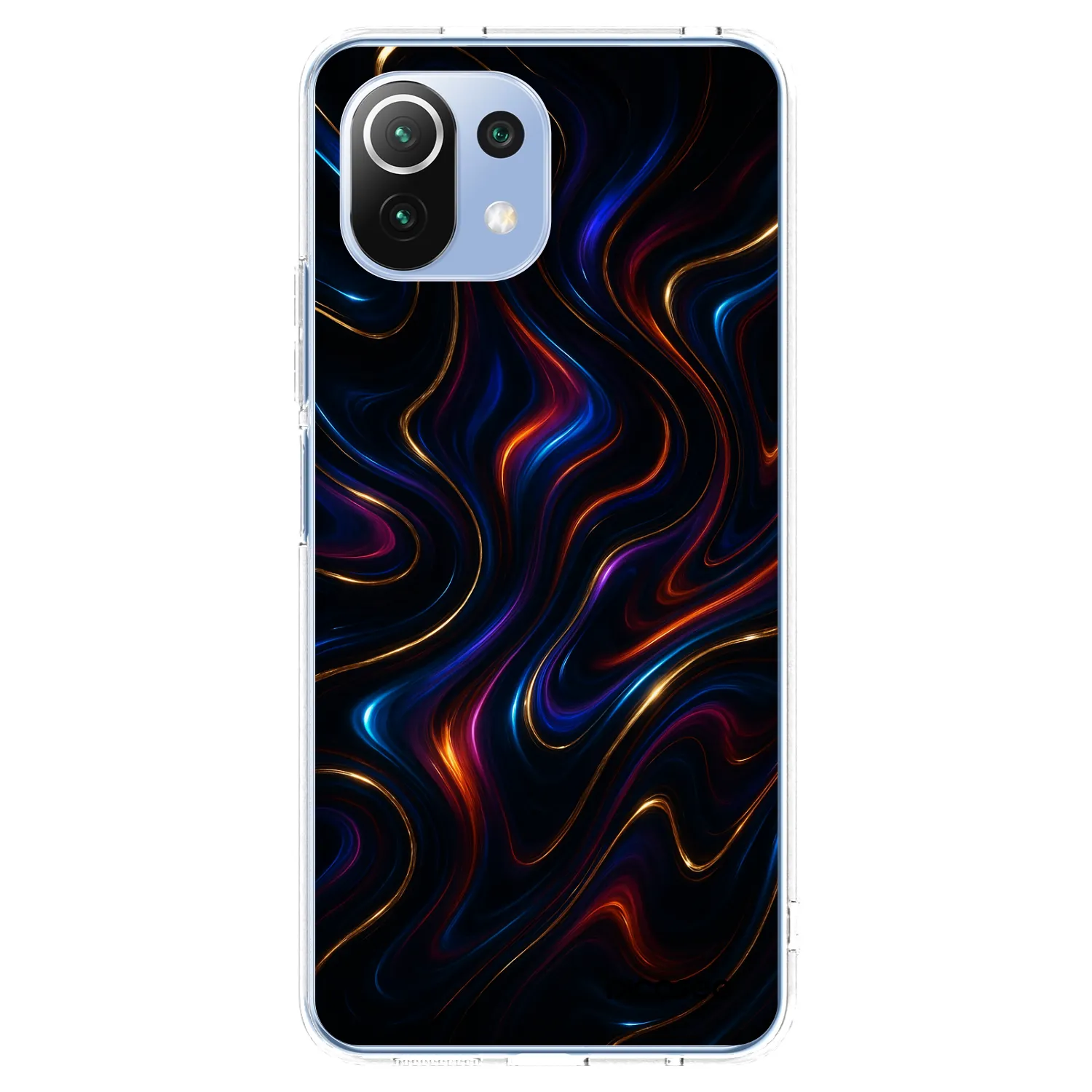 Picasee silikonski prozorni ovitek za Xiaomi 11 Lite 5G NE - Noir