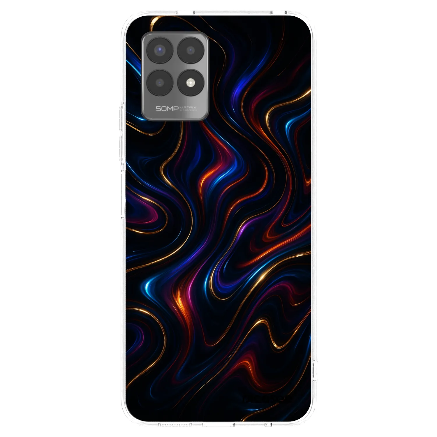 Picasee silikonski prozorni ovitek za Realme 8i - Noir