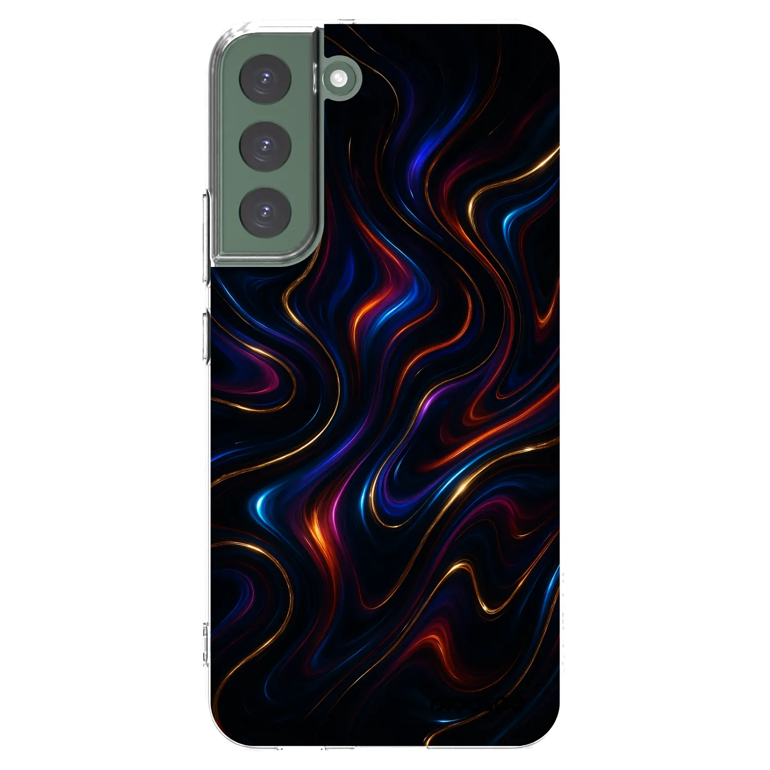 Picasee silikonski prozorni ovitek za Samsung Galaxy S22+ 5G - Noir