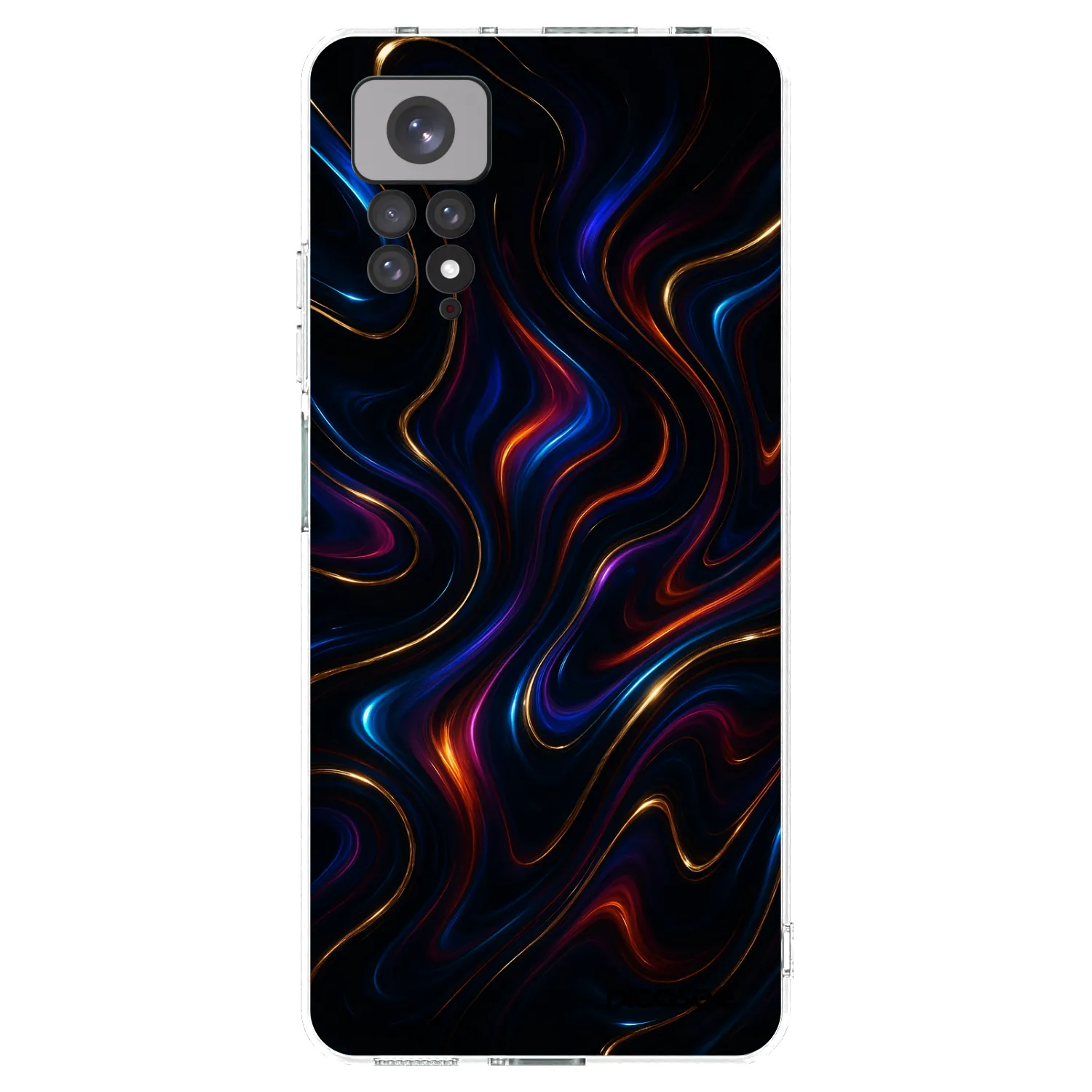 Picasee silikonski prozorni ovitek za Xiaomi Redmi Note 11 - Noir