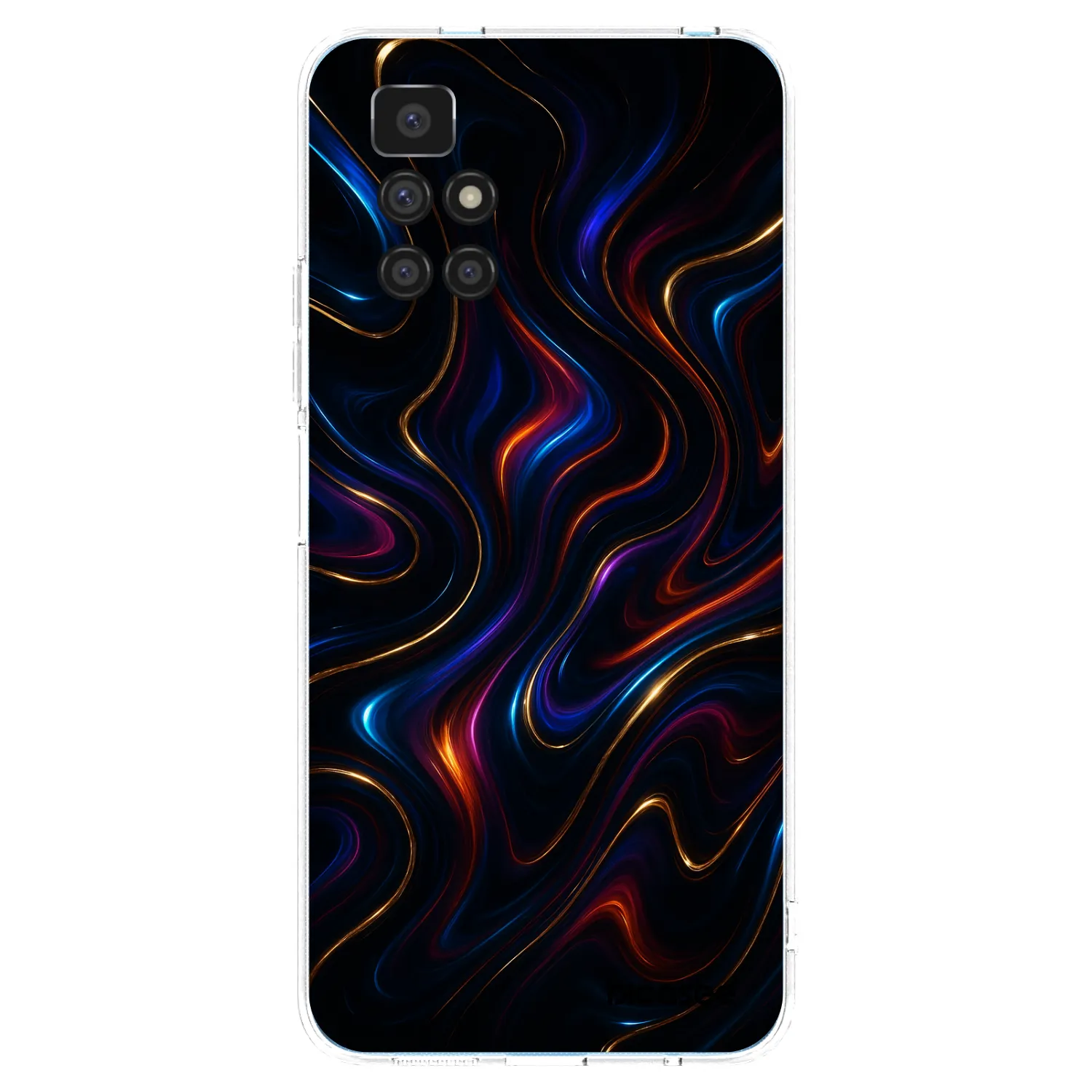 Picasee silikonski prozorni ovitek za Xiaomi Redmi 10 (2022) - Noir
