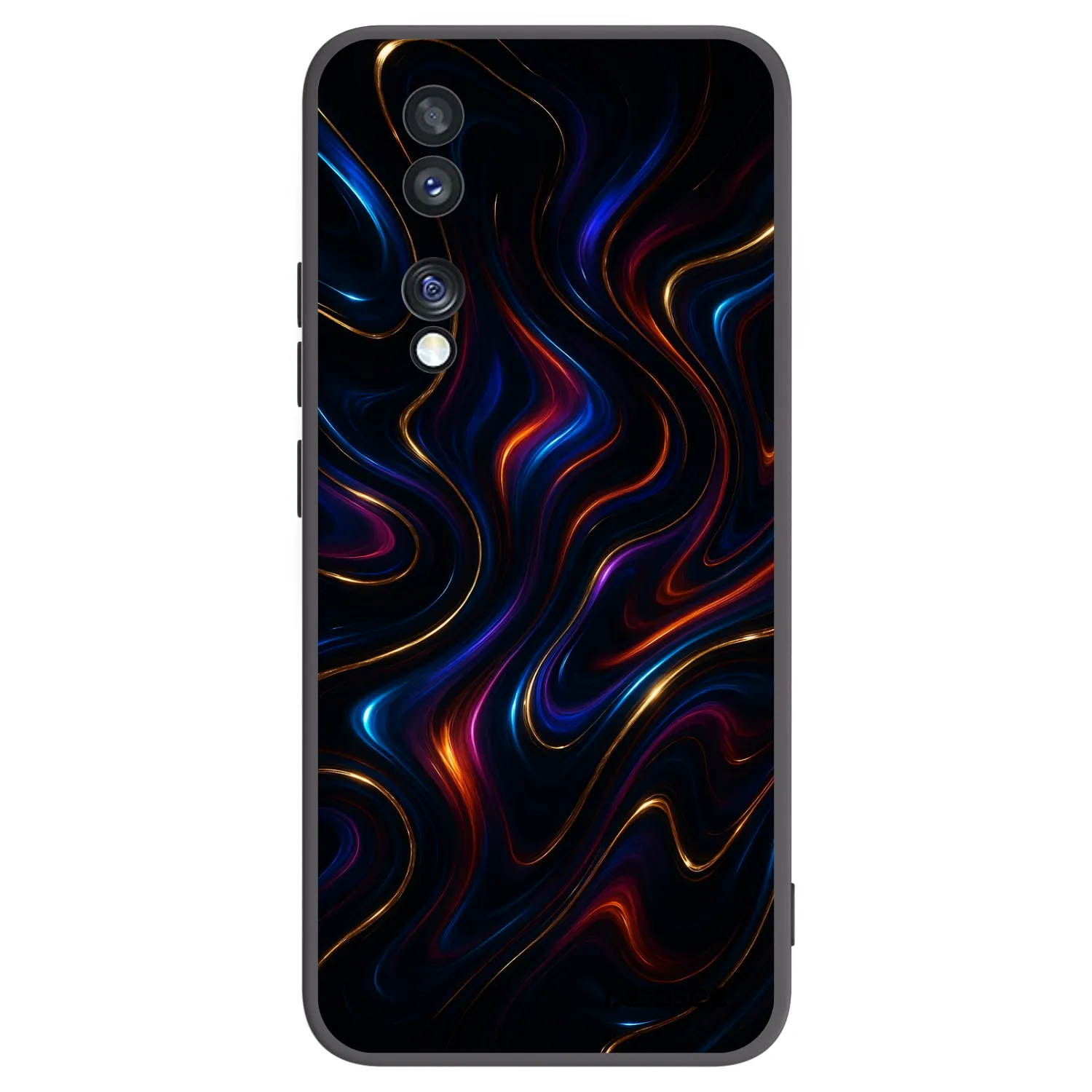 Picasee silikonski črni ovitek za Honor 70 - Noir