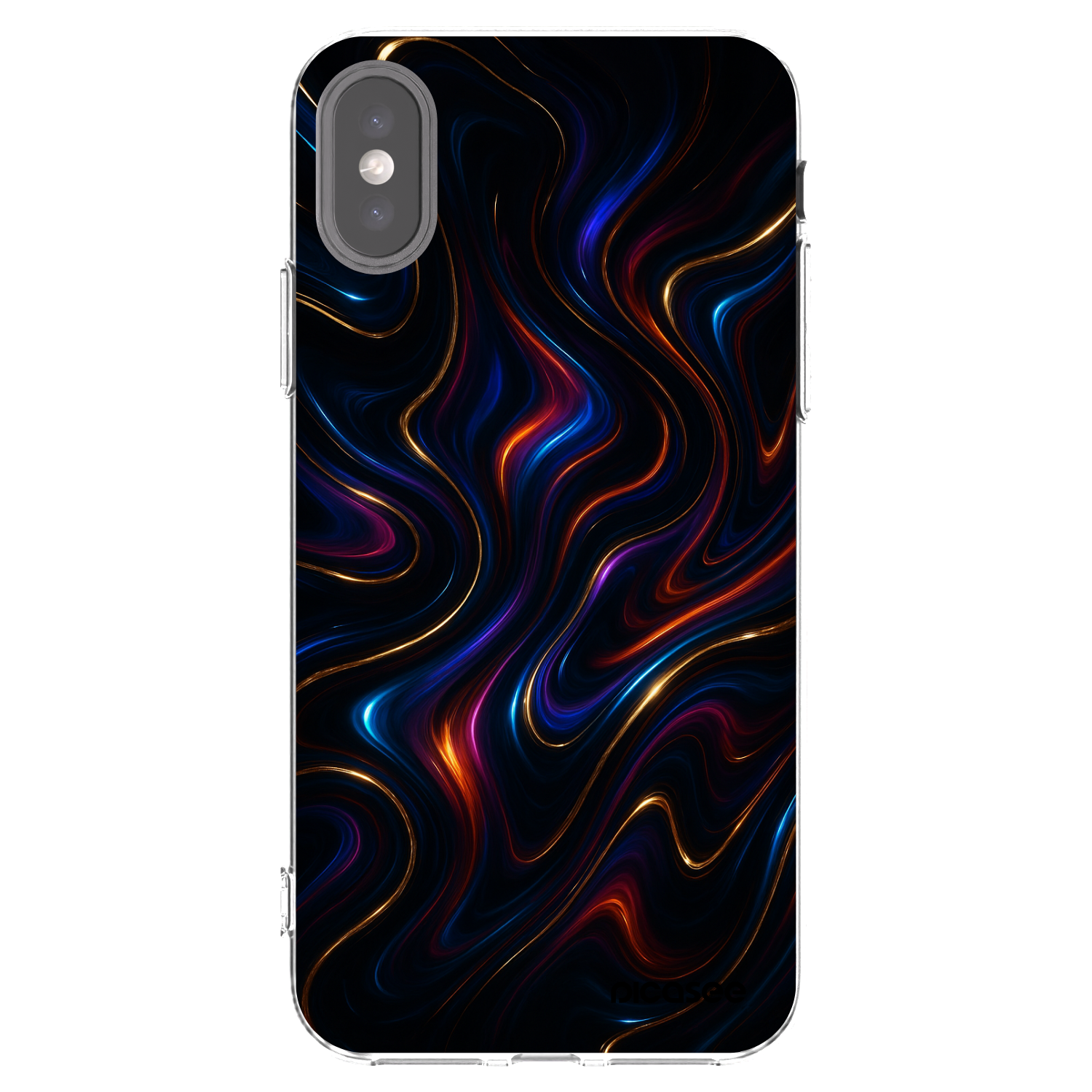 Picasee silikonski prozorni ovitek za Apple iPhone X/XS - Noir