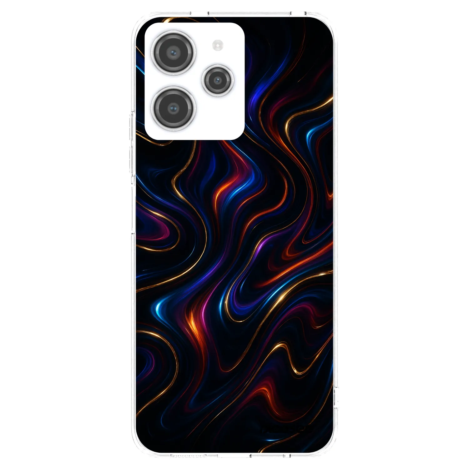 Picasee silikonski prozorni ovitek za Xiaomi Redmi 12 4G - Noir