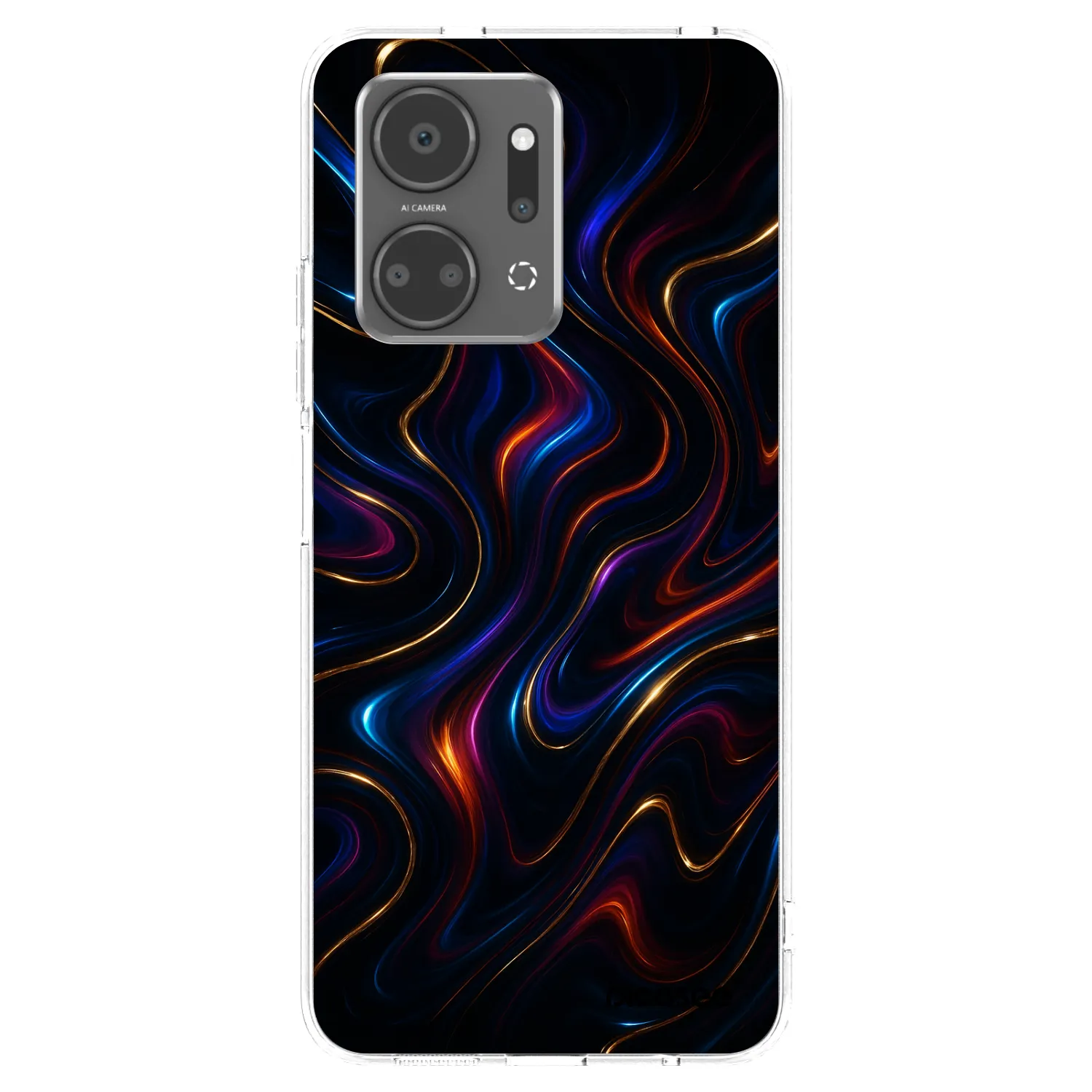 Picasee silikonski prozorni ovitek za Honor X7a - Noir