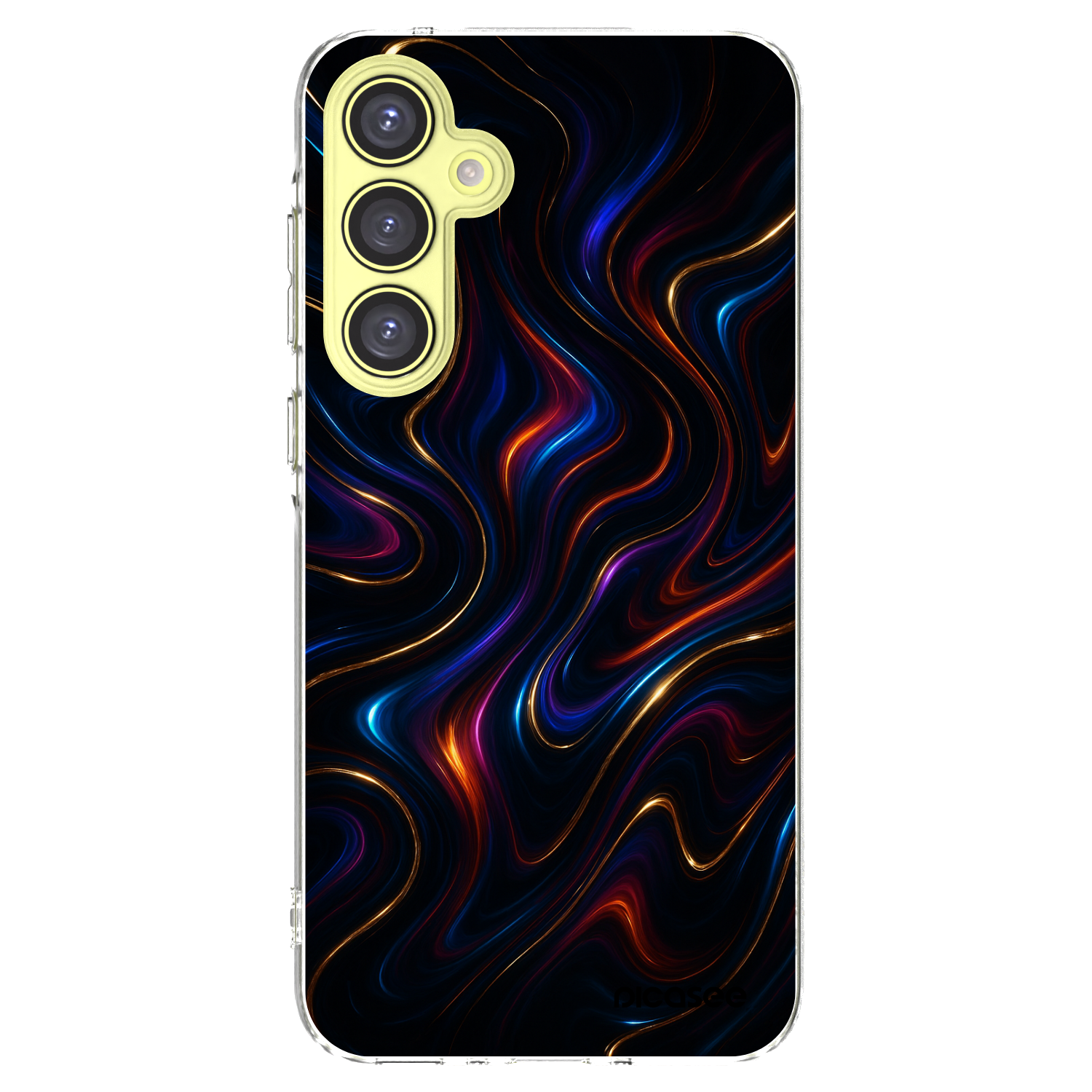 Picasee silikonski prozorni ovitek za Samsung Galaxy A35 5G A356B - Noir