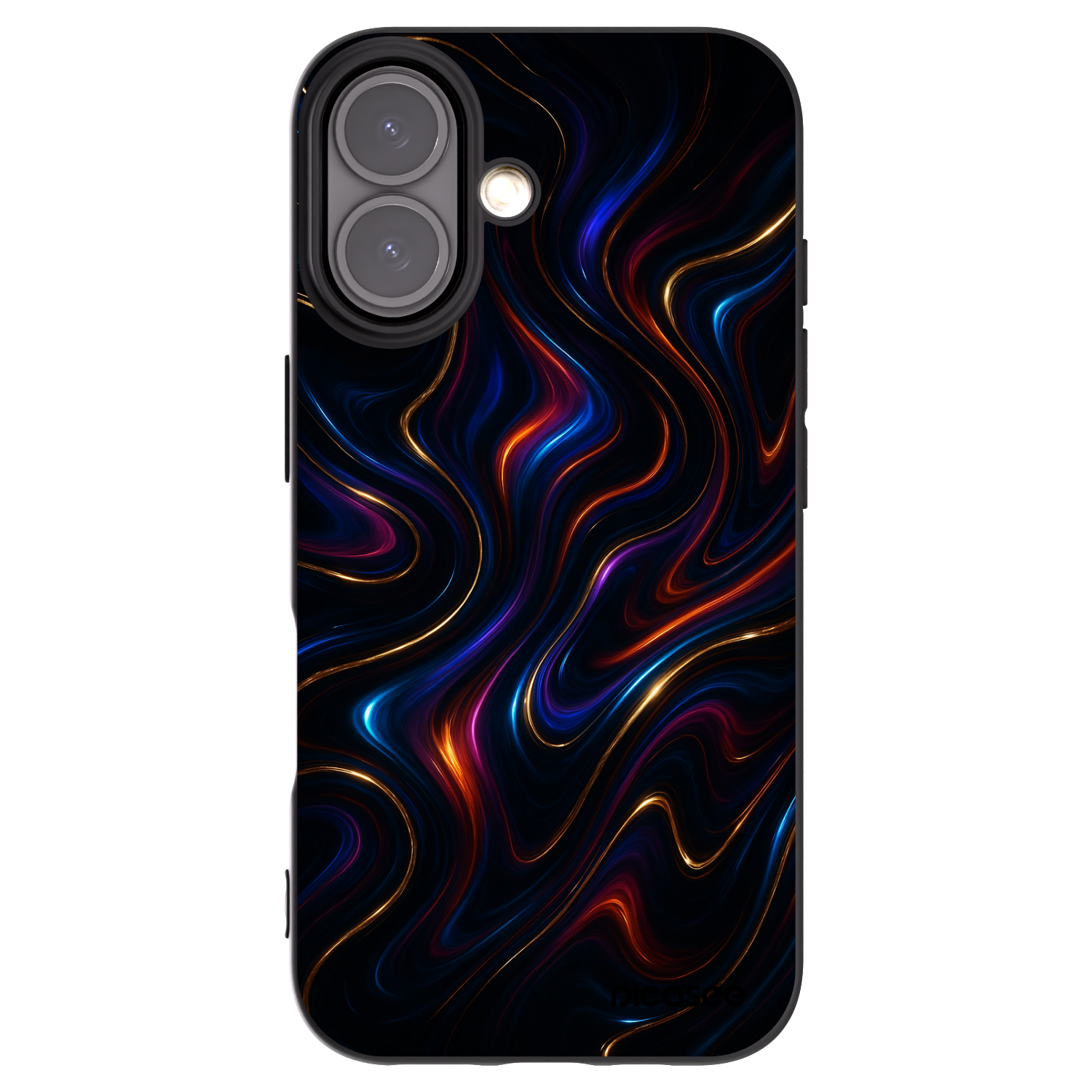 Picasee silikonski črni ovitek za Apple iPhone 16 - Noir