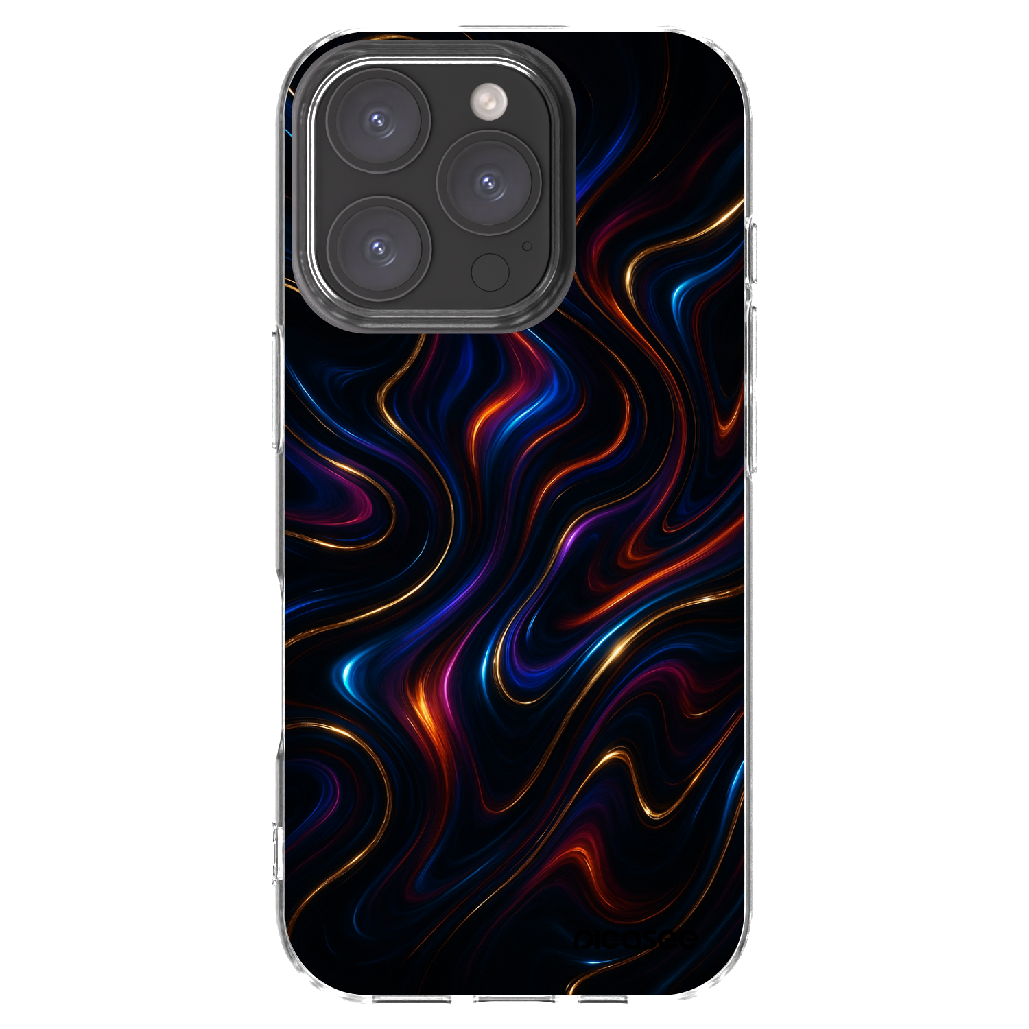 Picasee silikonski prozorni ovitek za Apple iPhone 16 Pro - Noir