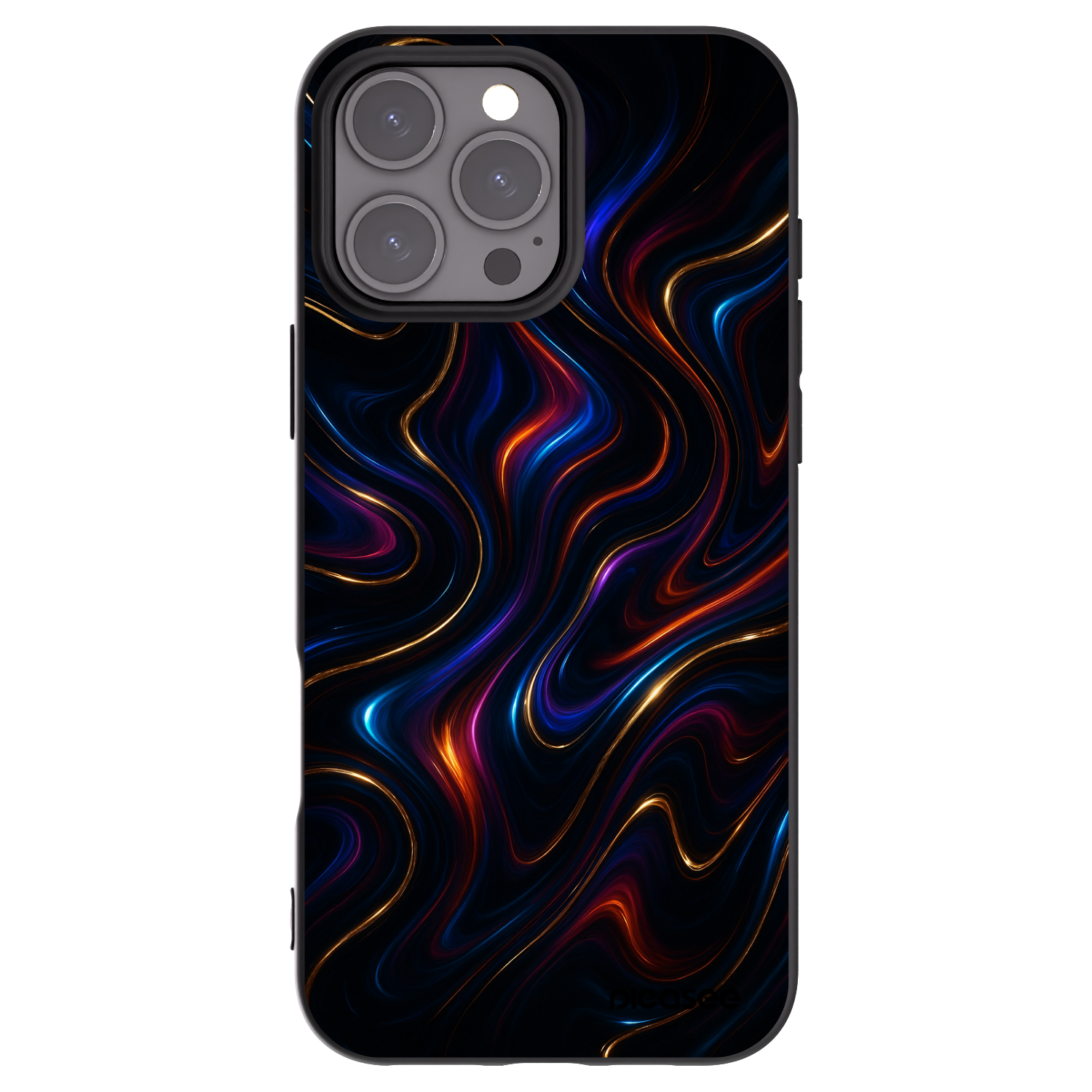 Picasee silikonski črni ovitek za Apple iPhone 16 Pro Max - Noir