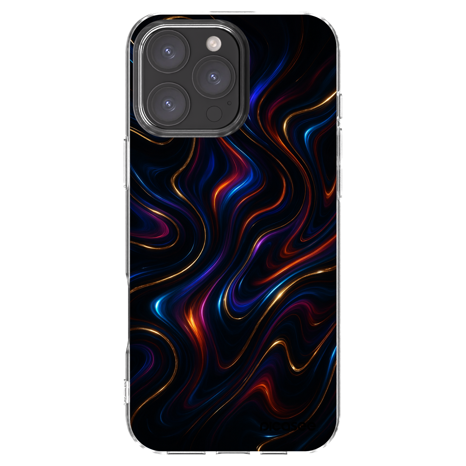 Picasee silikonski prozorni ovitek za Apple iPhone 16 Pro Max - Noir