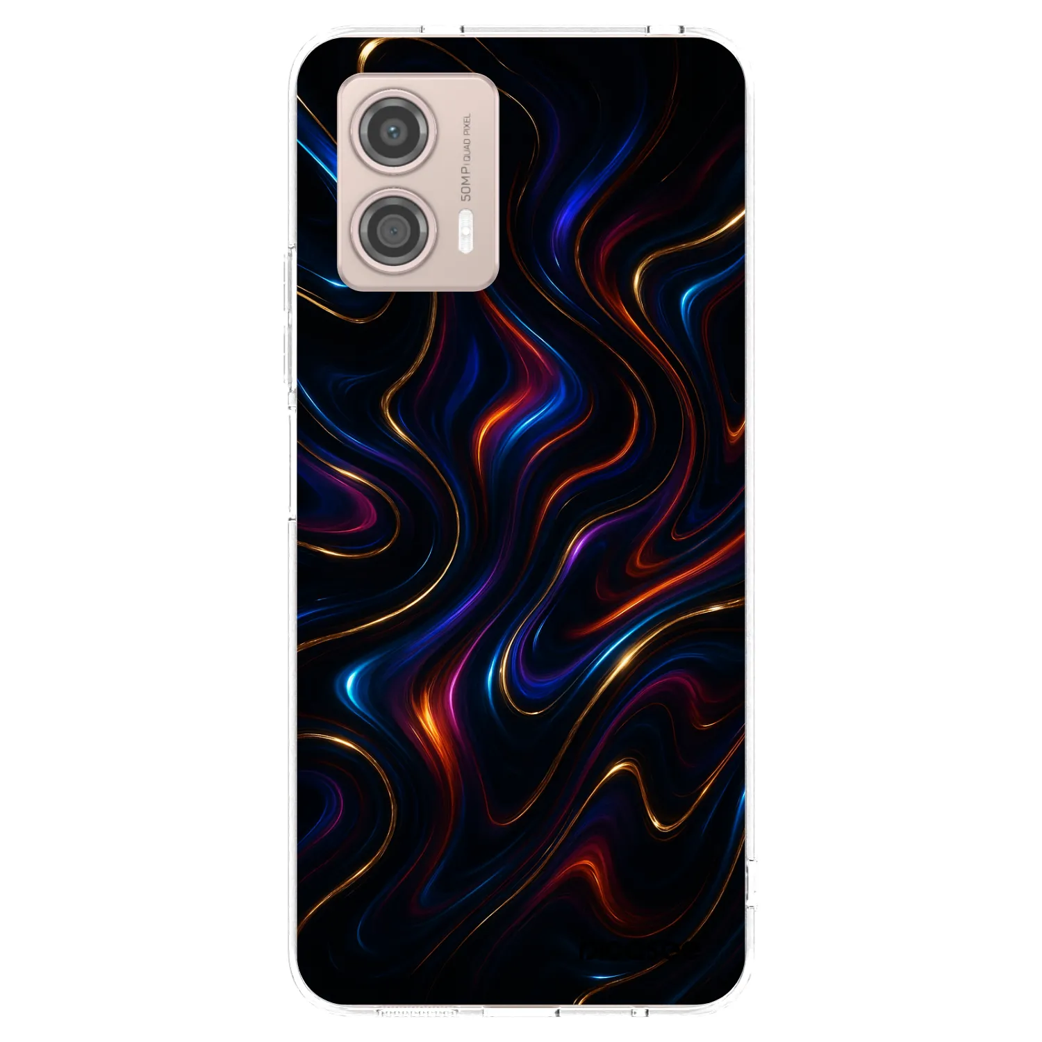 Picasee silikonski prozorni ovitek za Motorola Moto G53 5G - Noir