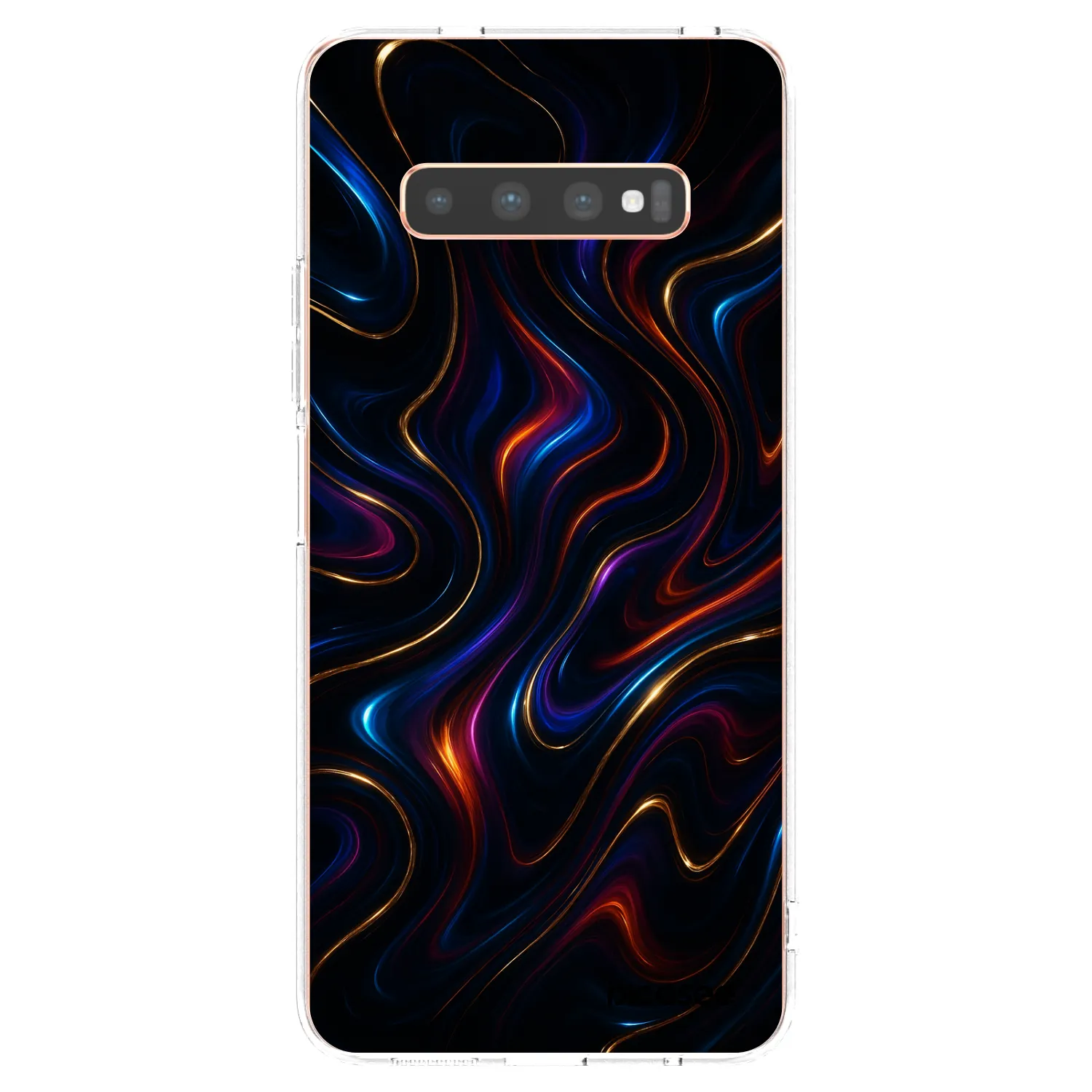 Picasee silikonski prozorni ovitek za Samsung Galaxy S10 Plus G975 - Noir