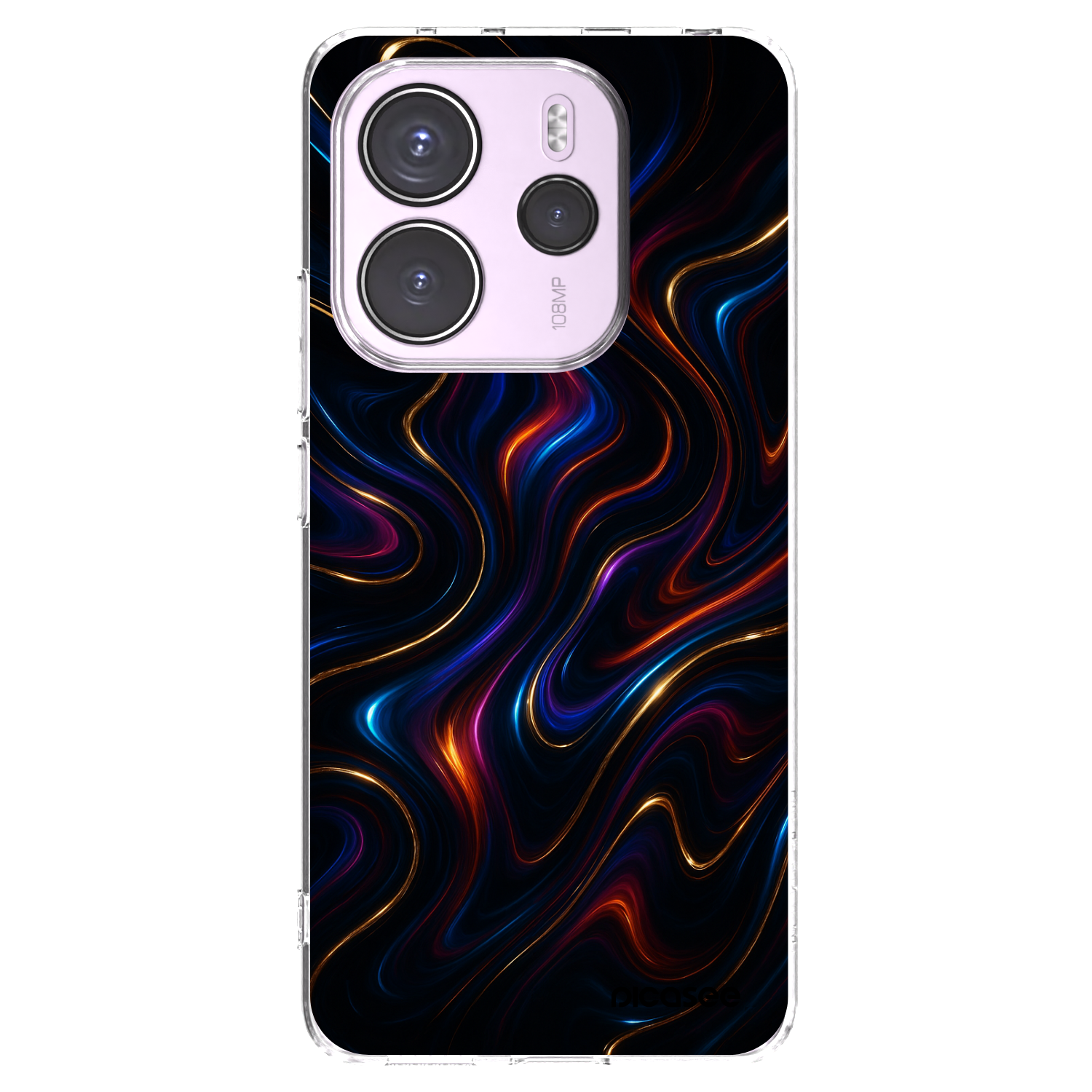 Picasee silikonski prozorni ovitek za Xiaomi Redmi Note 14 4G - Noir