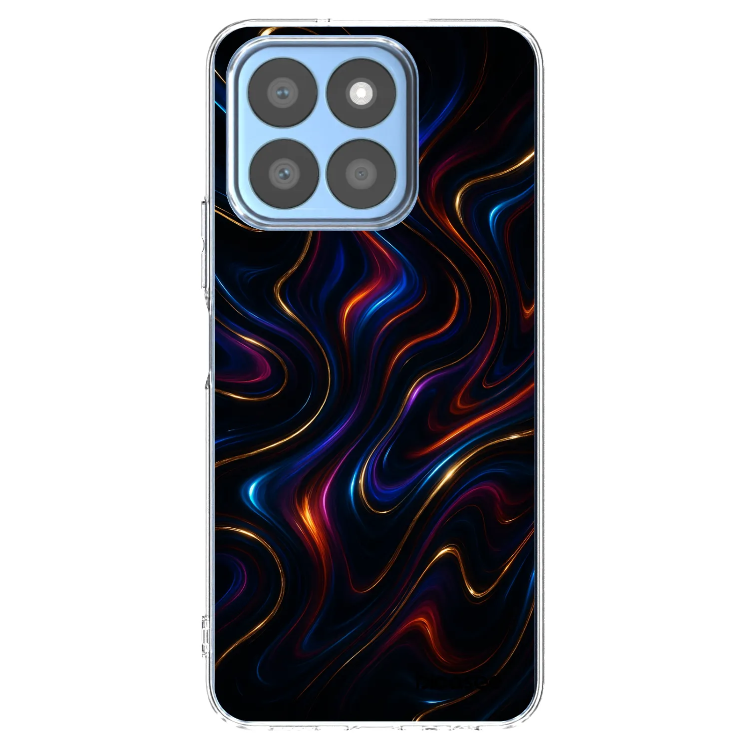 Picasee silikonski prozorni ovitek za Honor X8c - Noir