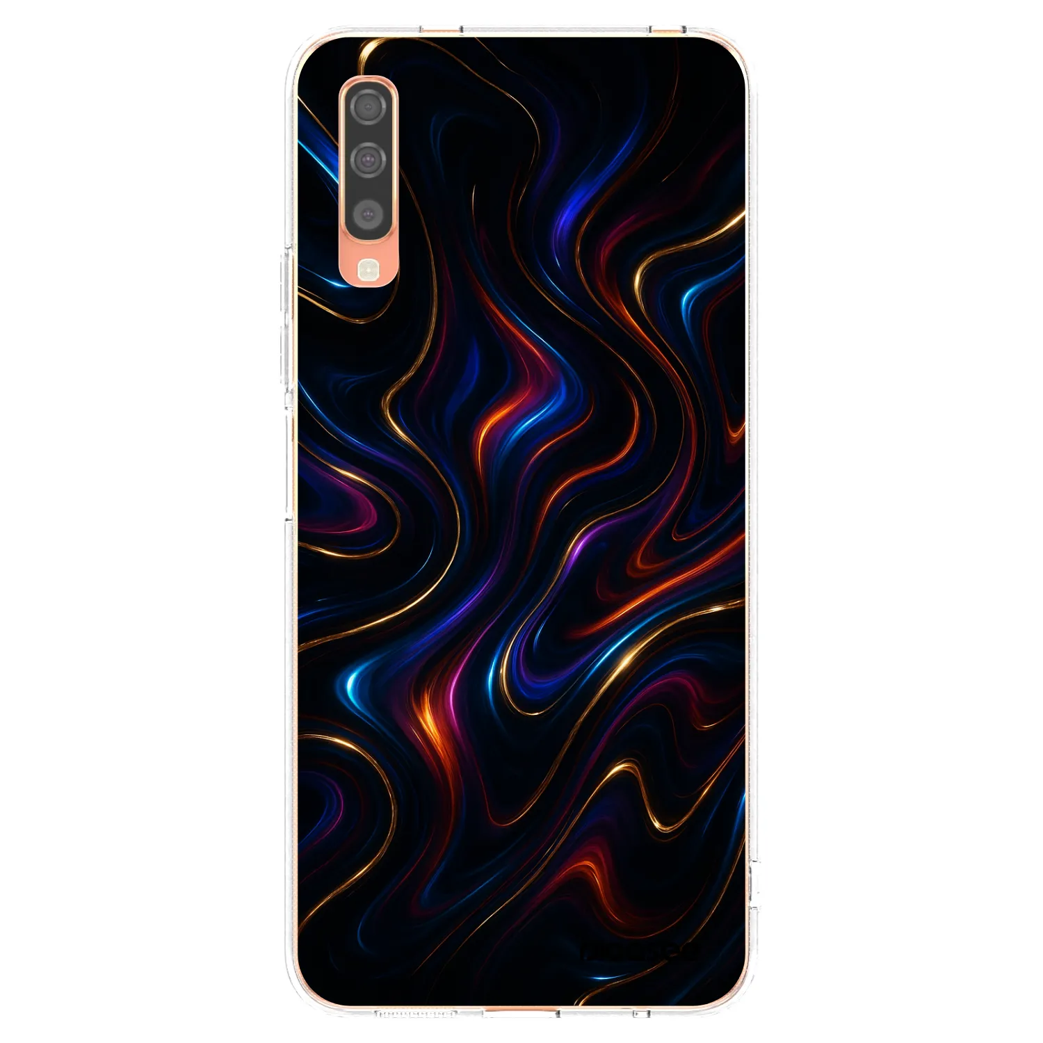 Picasee silikonski prozorni ovitek za Samsung Galaxy A70 A705F - Noir
